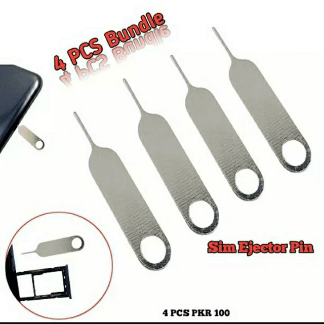 sim ejector pin" card & sim tray opener tool Pack Of 4 Pins