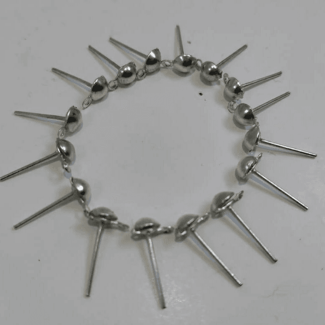 Earring Stud Base For Jewellery Making Pack Of 12