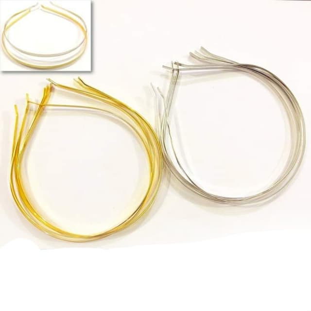 Metal hair ring base for hair accessory making 12 piecs
